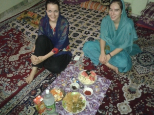 Mit Rebecca beim Fastenbrechen zu Ramadan.